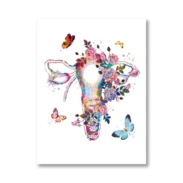 Arthia Designs - Floral Anatomy of Pregnancy Canvas Art - Review