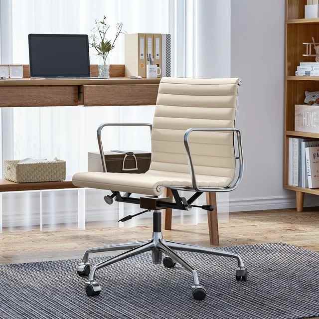 Arthia Designs - Eames Aluminum Group Office Leather Chair - Review