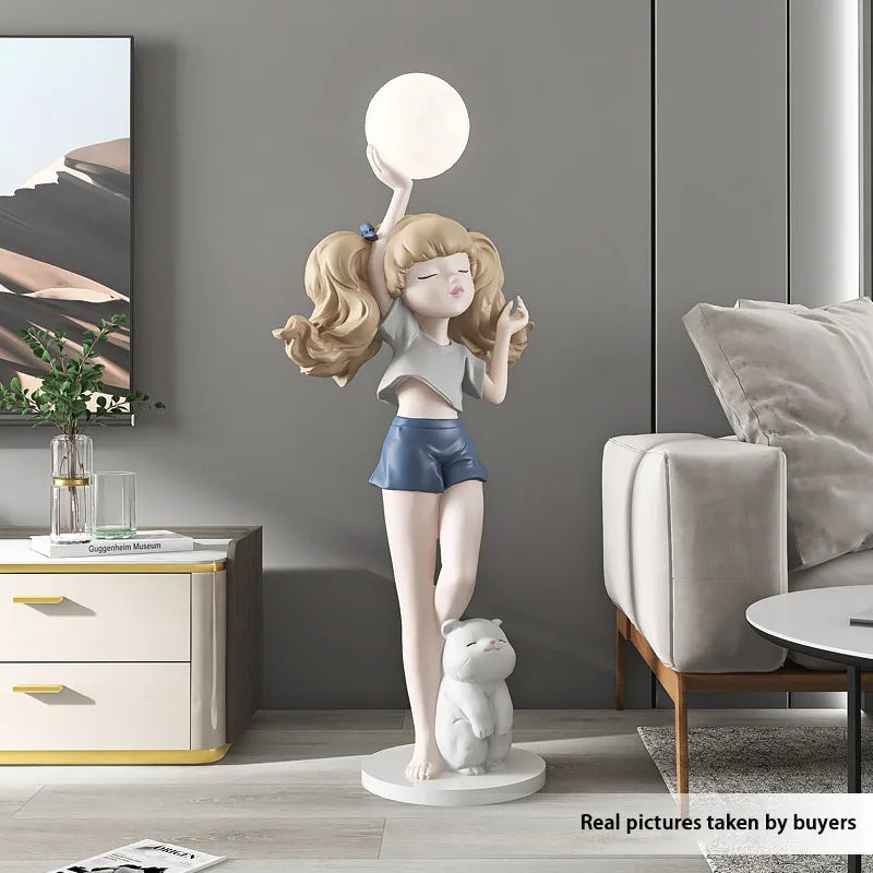 Arthia Designs - Girl Holding Light Ball Floor Statue - Review