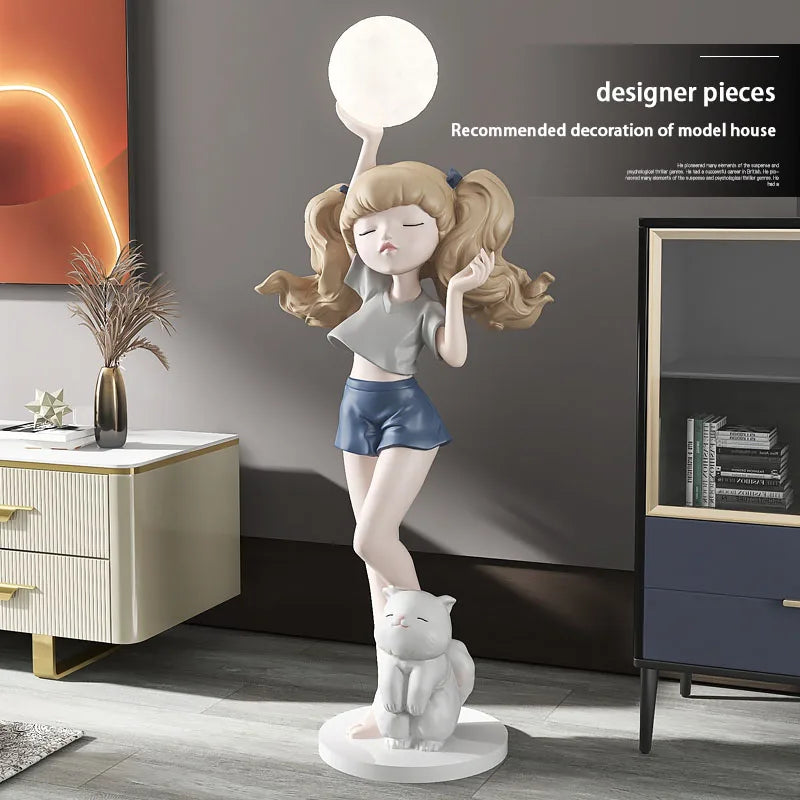 Arthia Designs - Girl Holding Light Ball Floor Statue - Review