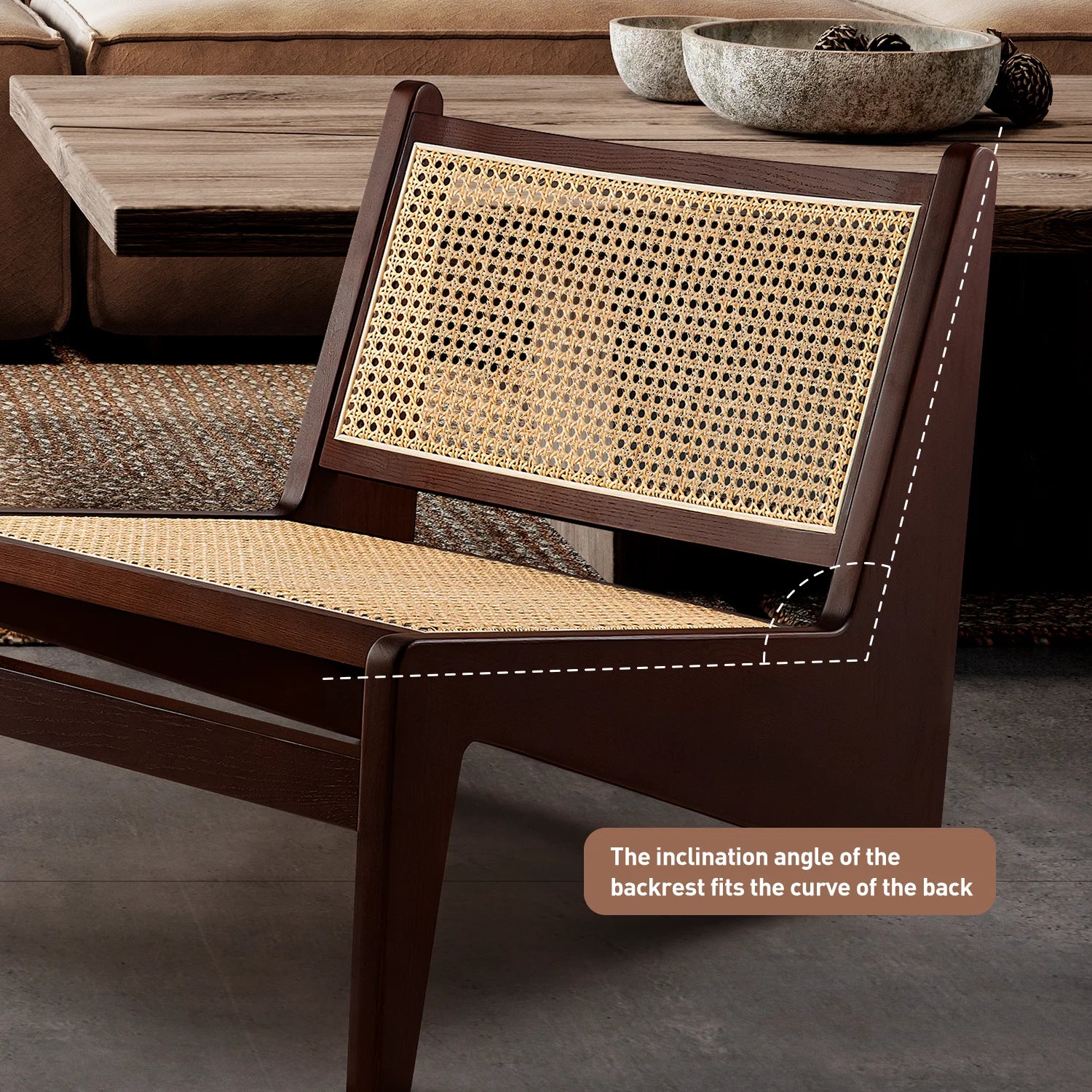 Arthia Designs - Chandigarh Kangaroo Wood Rattan Chair - Review