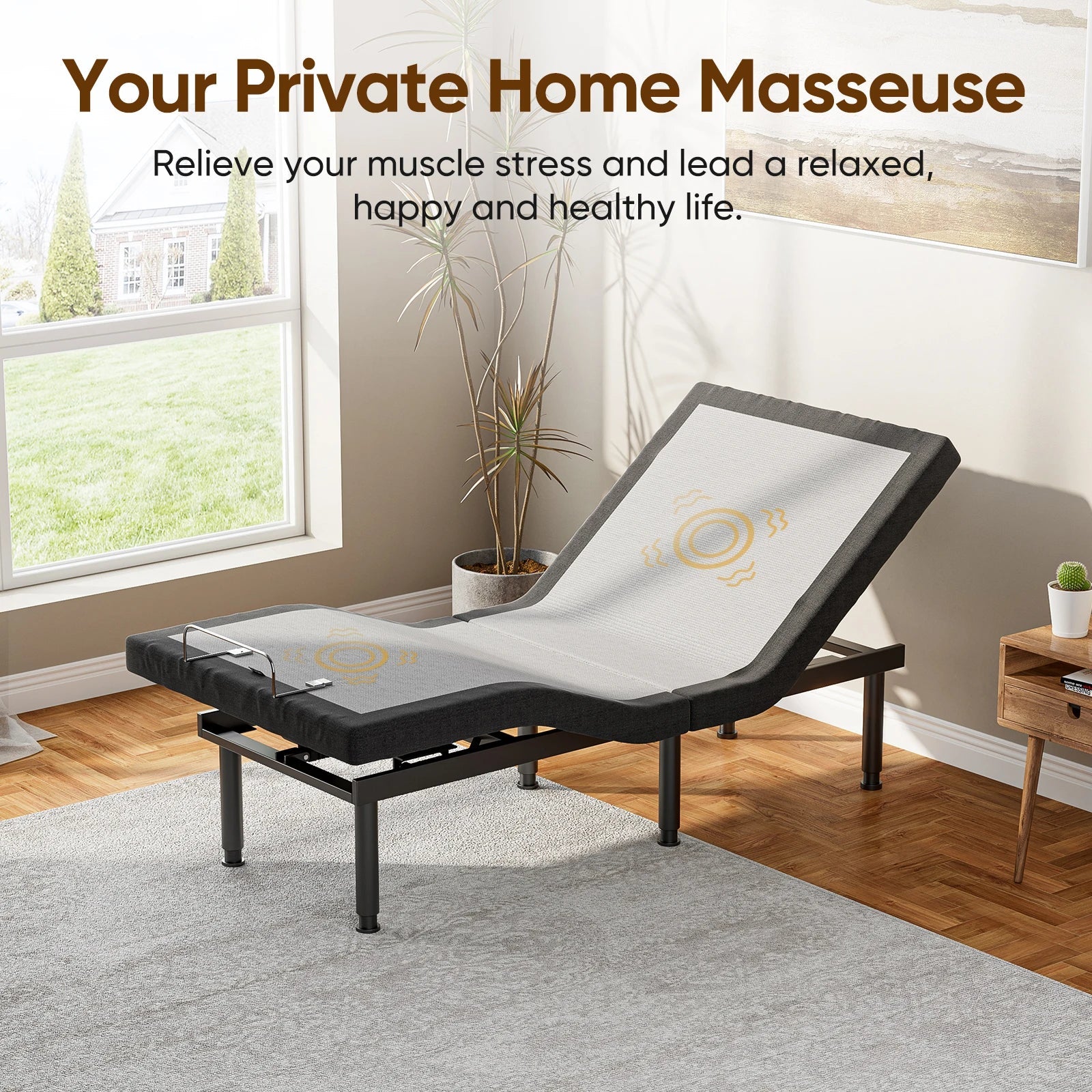 Arthia Designs - Adjustable Bed Frame with Massage, Ergonomic Foot & Head Incline - Review