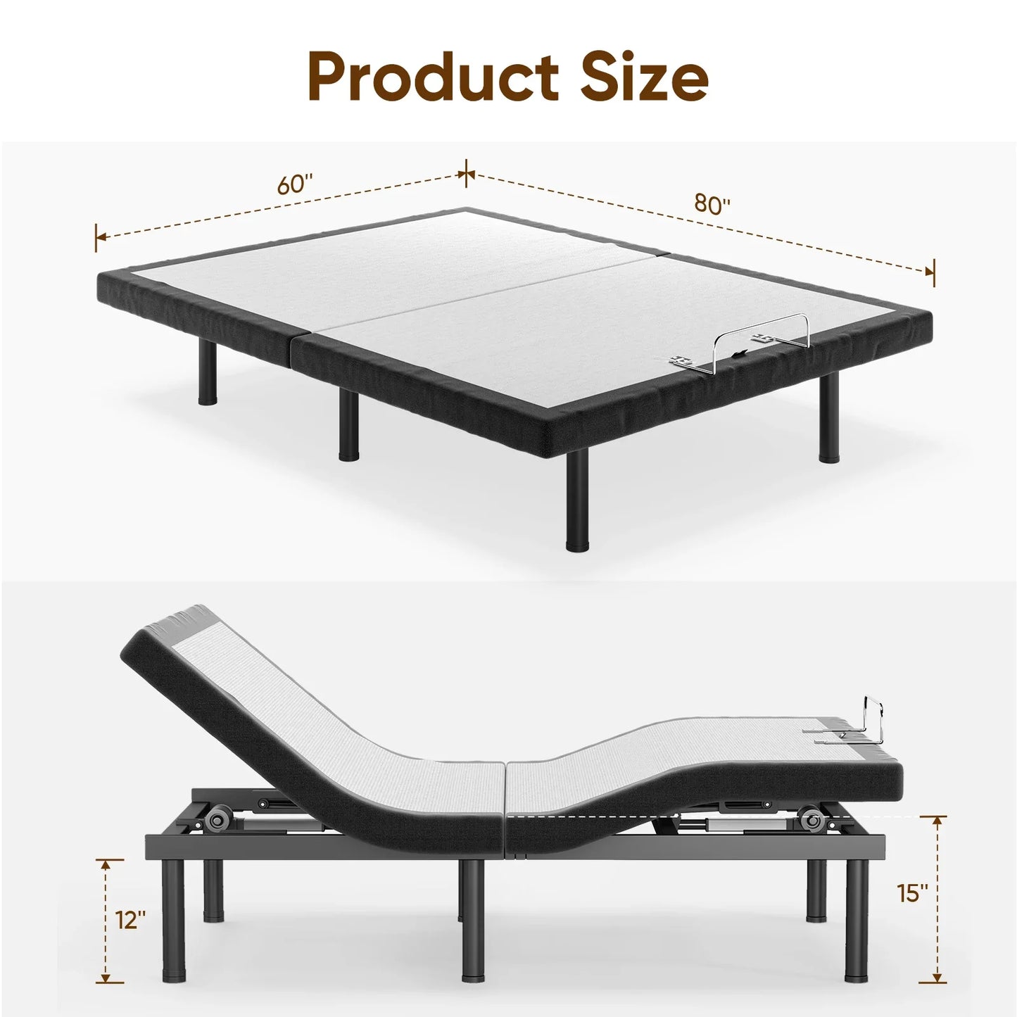 Arthia Designs - Adjustable Bed Frame with Massage, Ergonomic Foot & Head Incline - Review