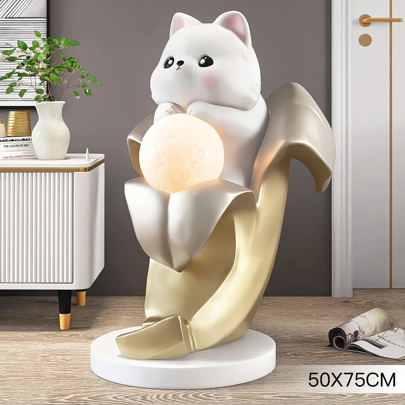 Arthia Designs - Banana Cat Statue With Light - Review