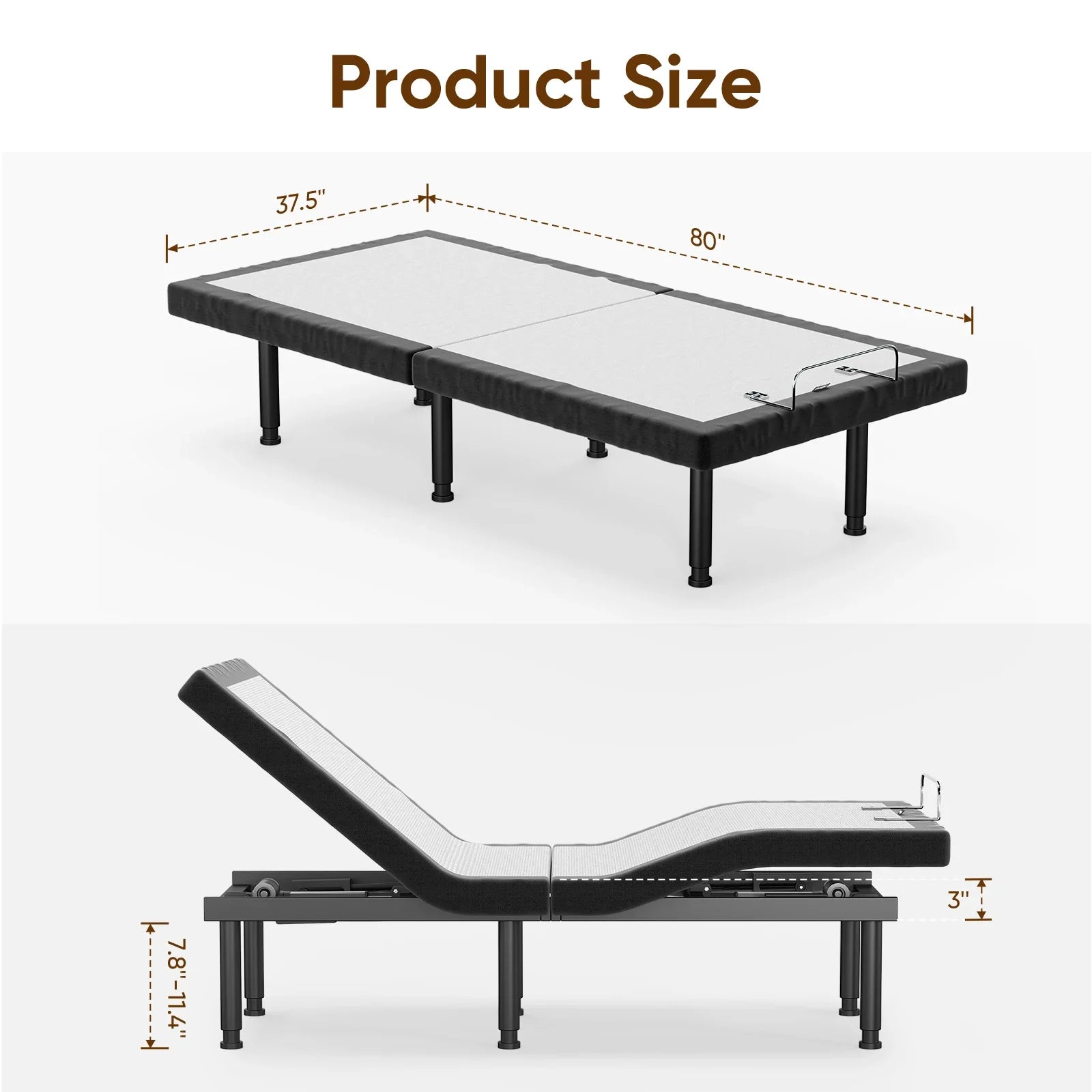 Arthia Designs - Adjustable Bed Frame with Massage, Ergonomic Foot & Head Incline - Review