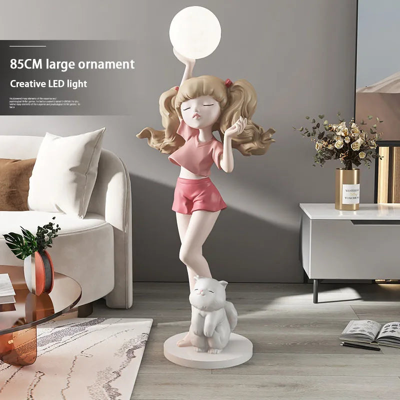 Arthia Designs - Girl Holding Light Ball Floor Statue - Review