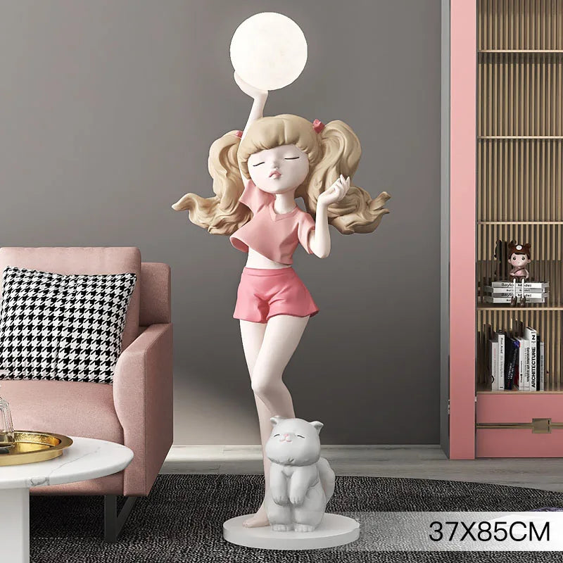 Arthia Designs - Girl Holding Light Ball Floor Statue - Review