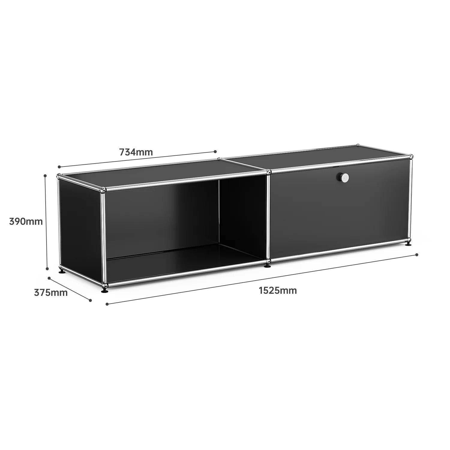 Arthia Designs - USM Haller Black Modular Storage Cabinet Replica - Review