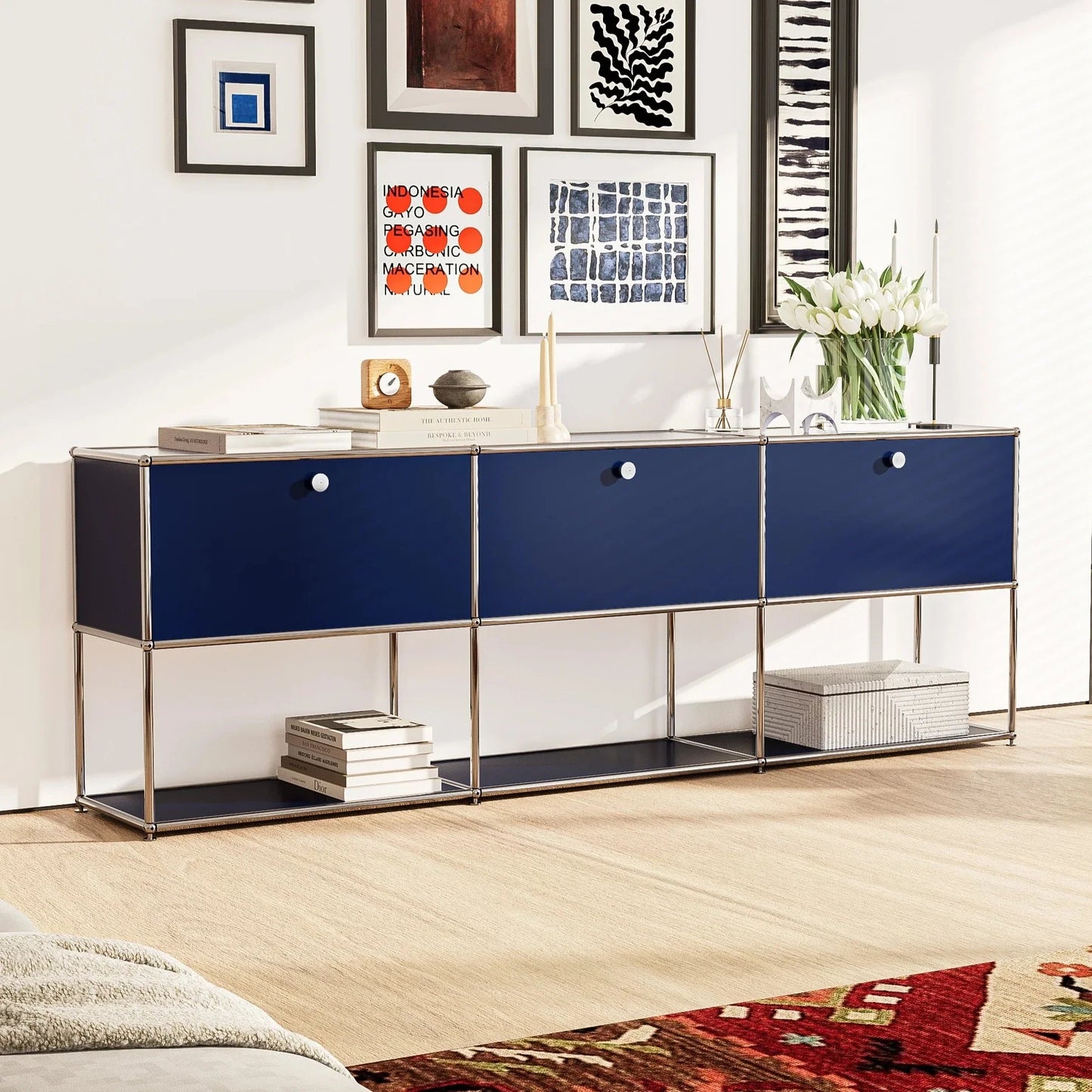 Arthia Designs - USM Haller Blue Modular Storage Cabinet Replica - Review