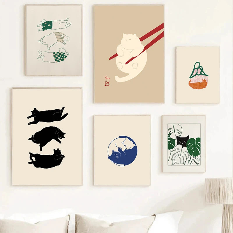 Arthia Designs - Funny Lazy Cat Dumpling Canvas Art - Review