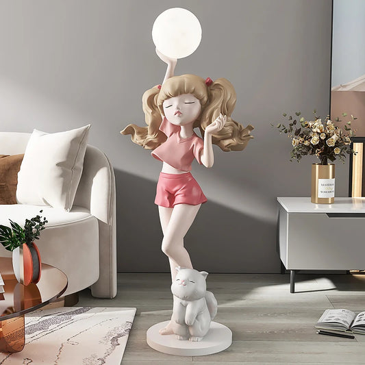 Arthia Designs - Girl Holding Light Ball Floor Statue - Review