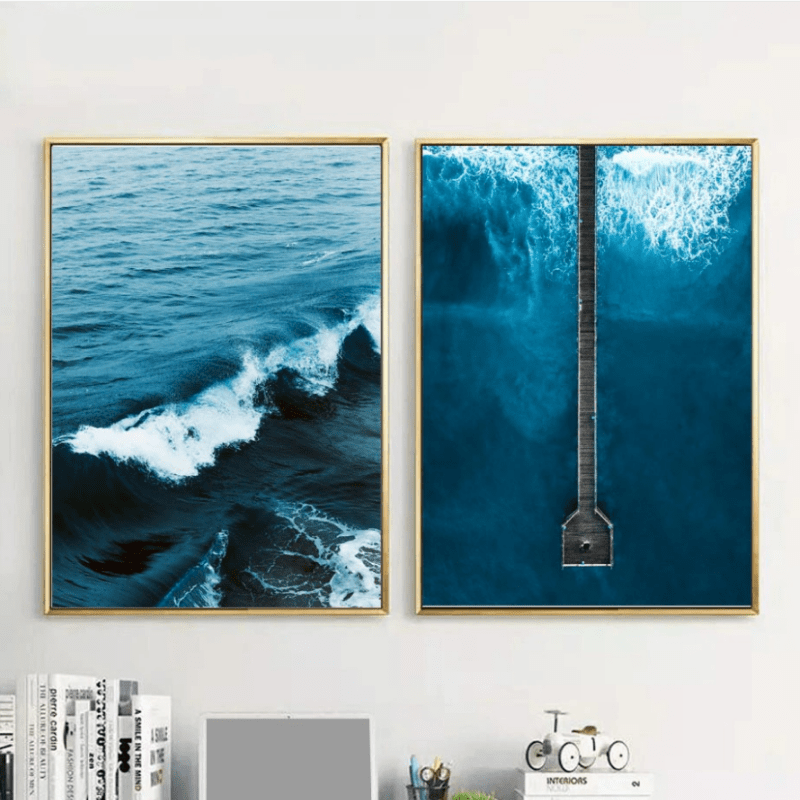 Arthia Designs - Blue Ocean Pier Canvas Art - Review