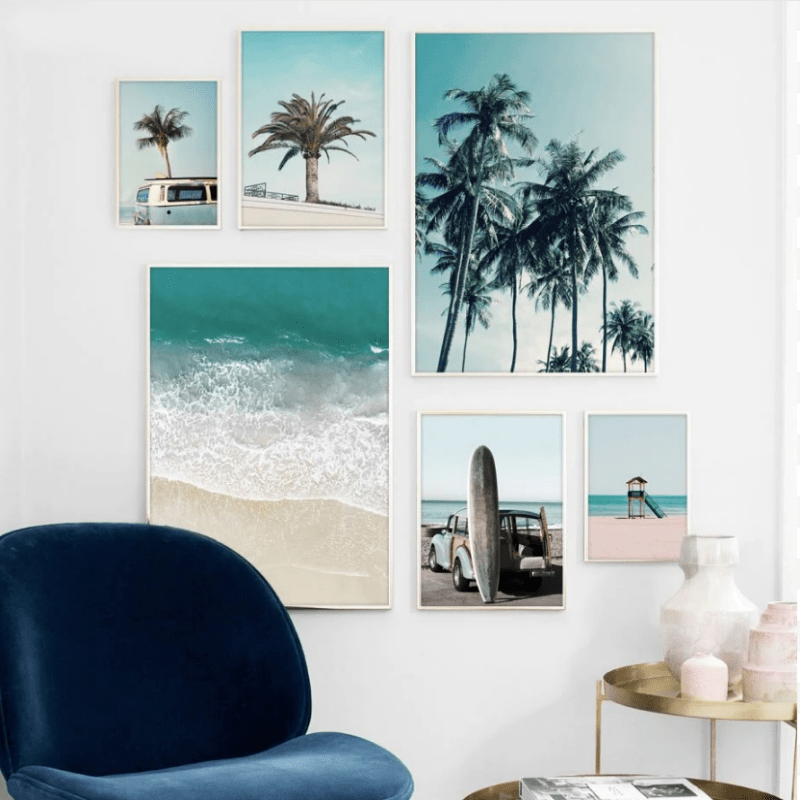 Arthia Designs - Clear Sky Palm Beach Canvas Art - Review