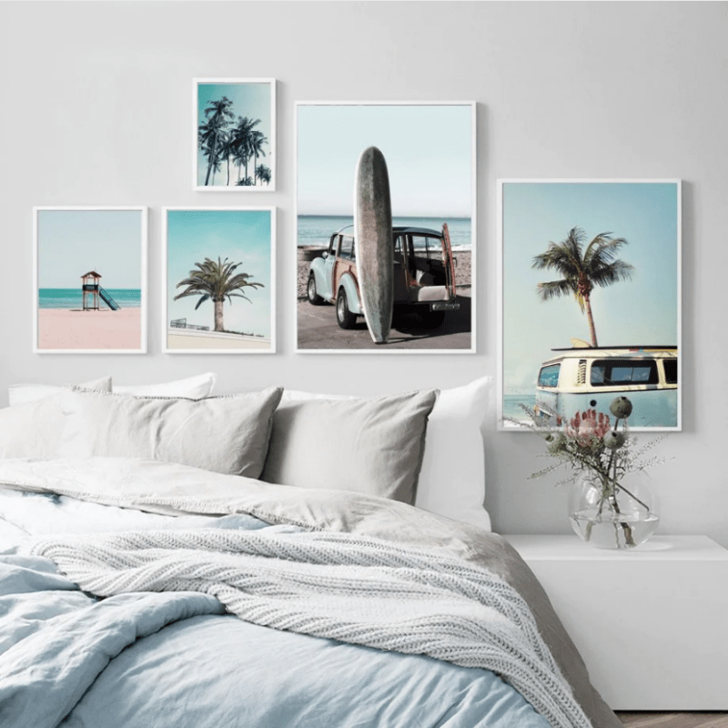 Arthia Designs - Clear Sky Palm Beach Canvas Art - Review