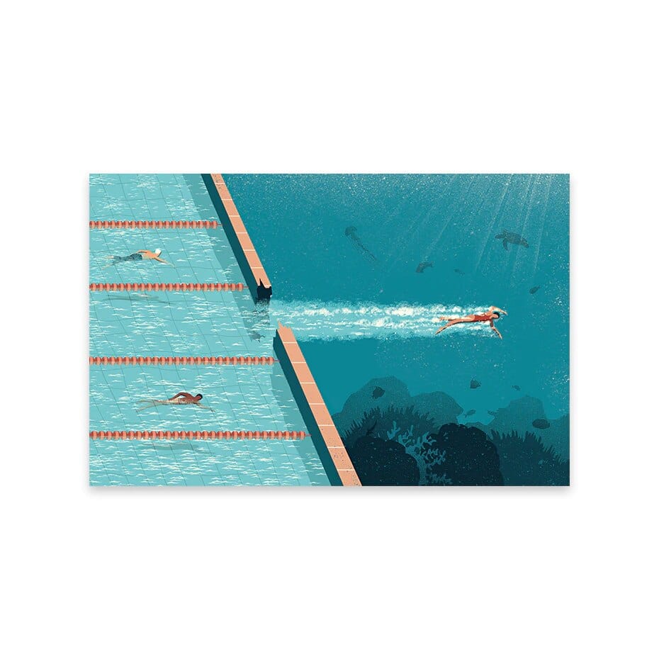 Arthia Designs - Infinite Swimming Pool Canvas Art - Review