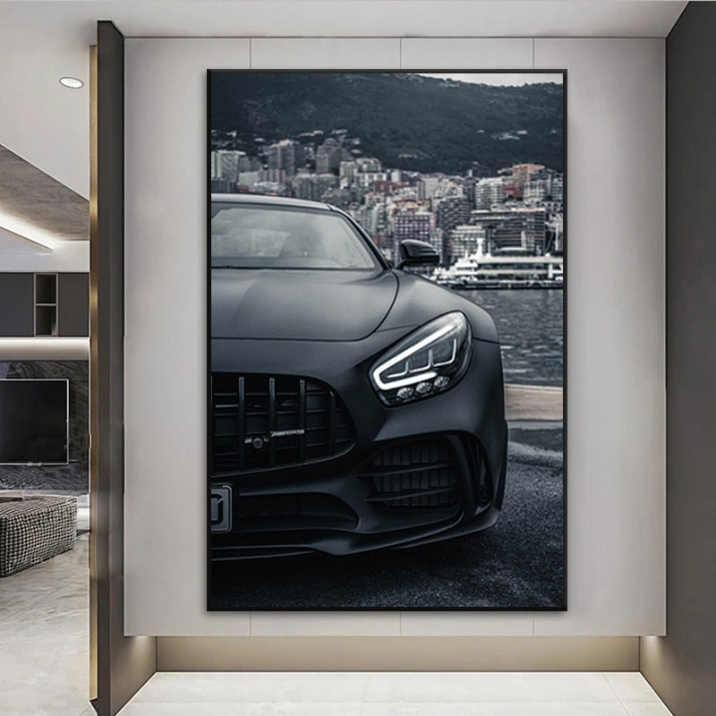 Arthia Designs - Luxury Black Car Canvas Art - Review