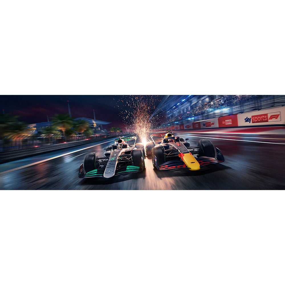 Arthia Designs - Red Bull Formula 1 Racing Cars Canvas Art - Review