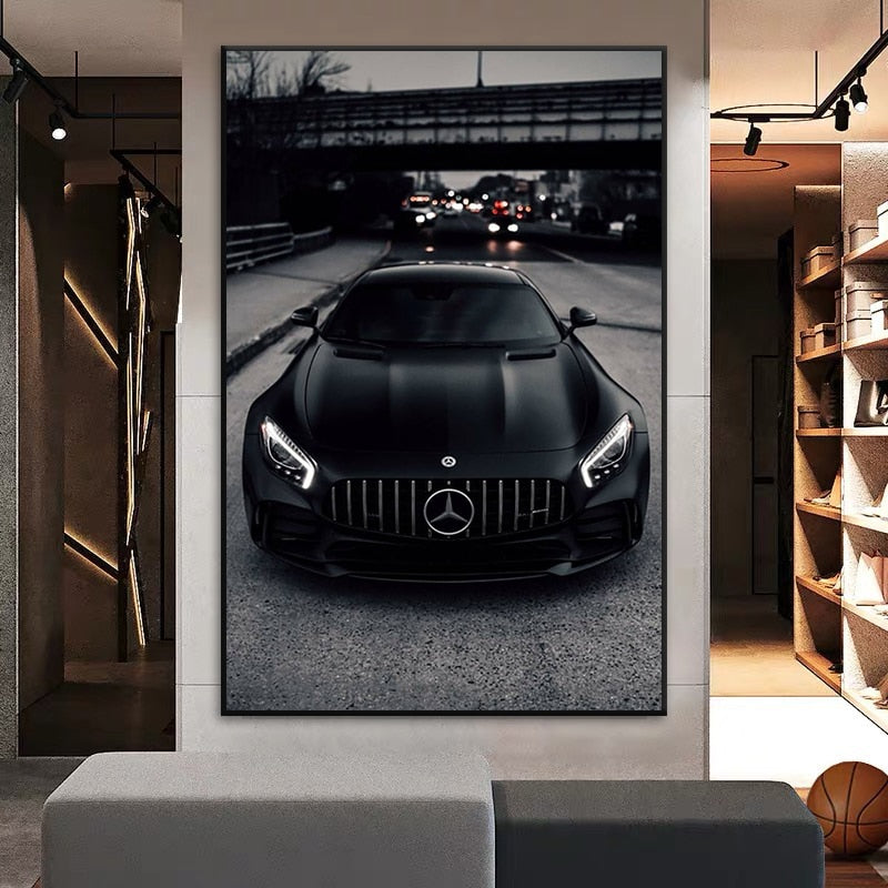 Arthia Designs - Luxury Black Car Canvas Art - Review