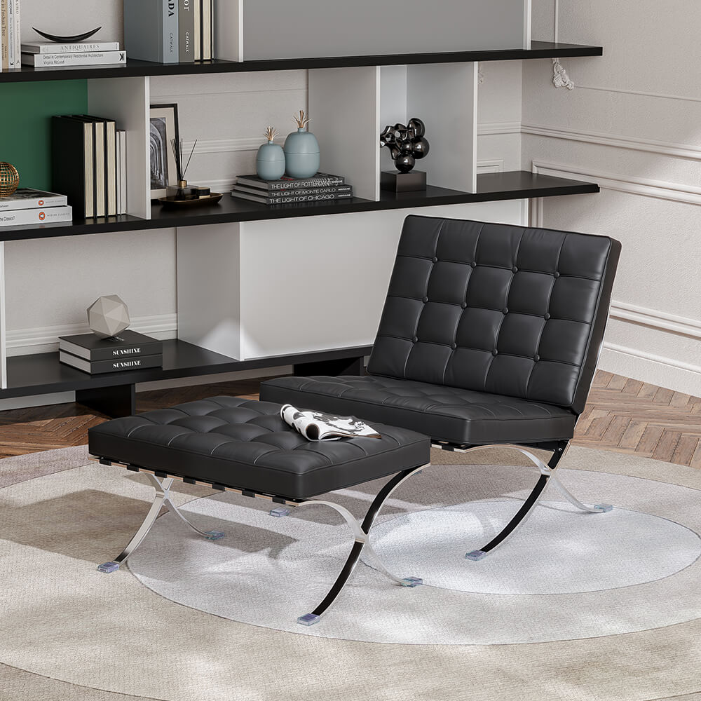 Arthia Designs - Barcelona Chair and Ottoman with Italian Leather - Review