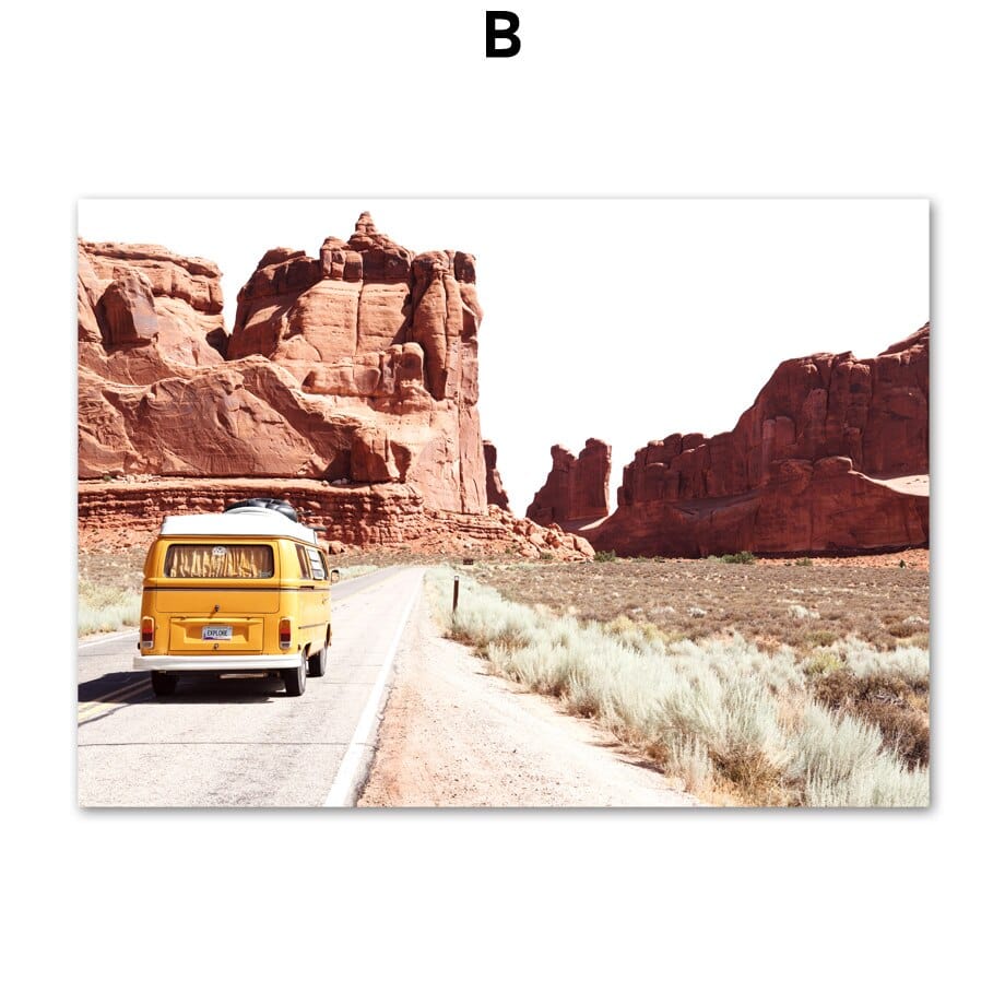 Arthia Designs - Desert Mountain Road Trip Canvas Art - Review