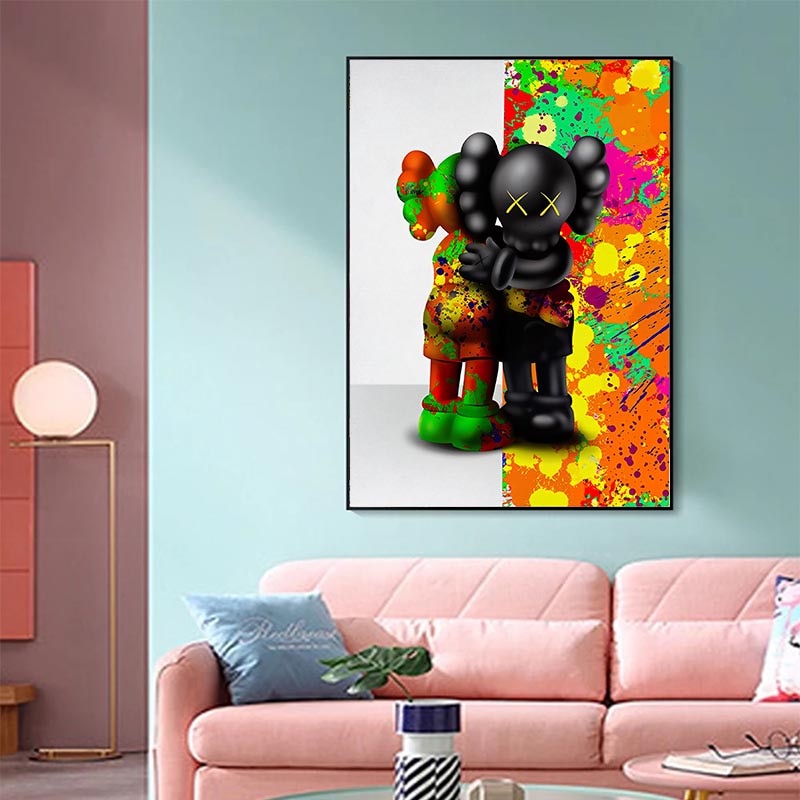 Arthia Designs - Fashion Bear Cartoon Pattern Canvas Art - Review