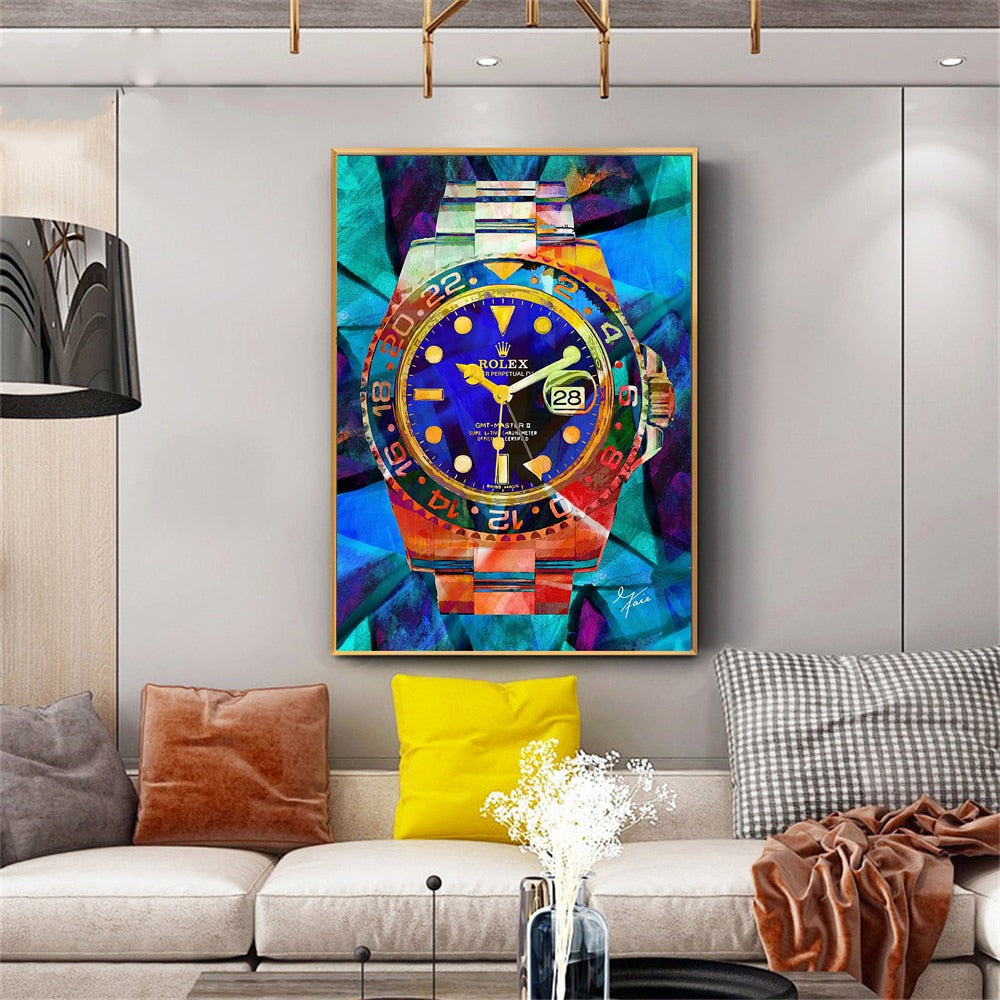 Arthia Designs - Diamond Rolex Graffiti Canvas Art - Review