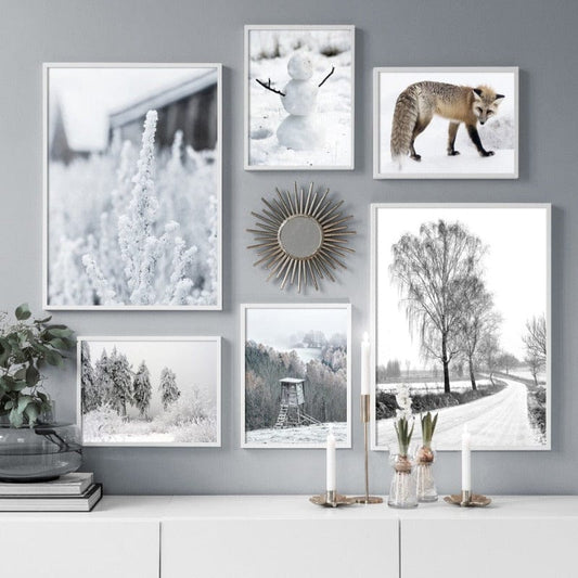 Arthia Designs - Winter Village Snowy Forest Canvas Art - Review