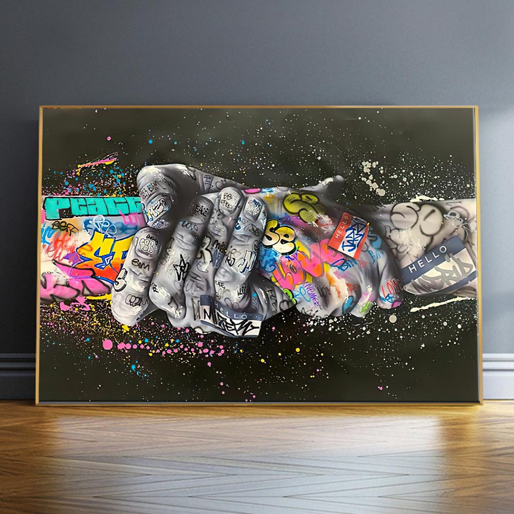 Arthia Designs - Hand Gesture Graffiti Canvas Art - Review