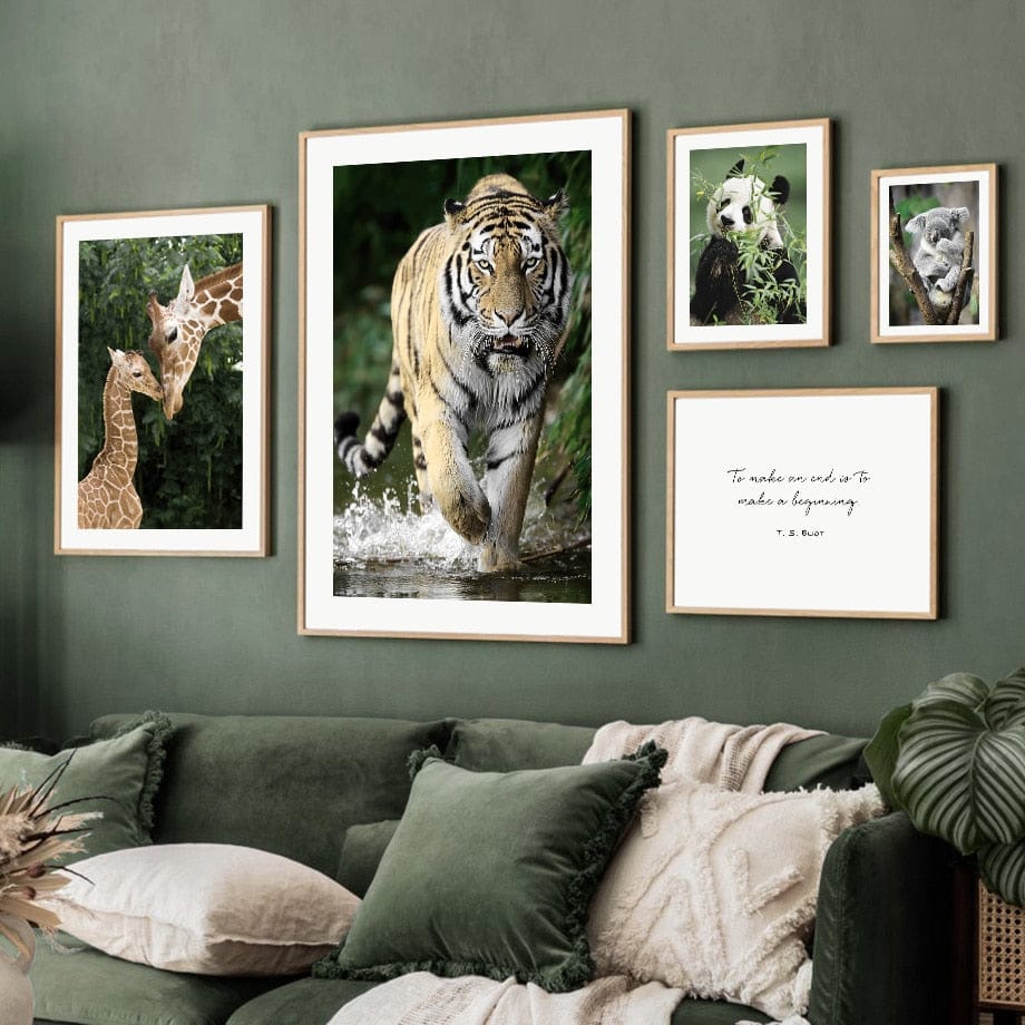 Arthia Designs - Fauna Green Forest Wildlife Canvas Art - Review