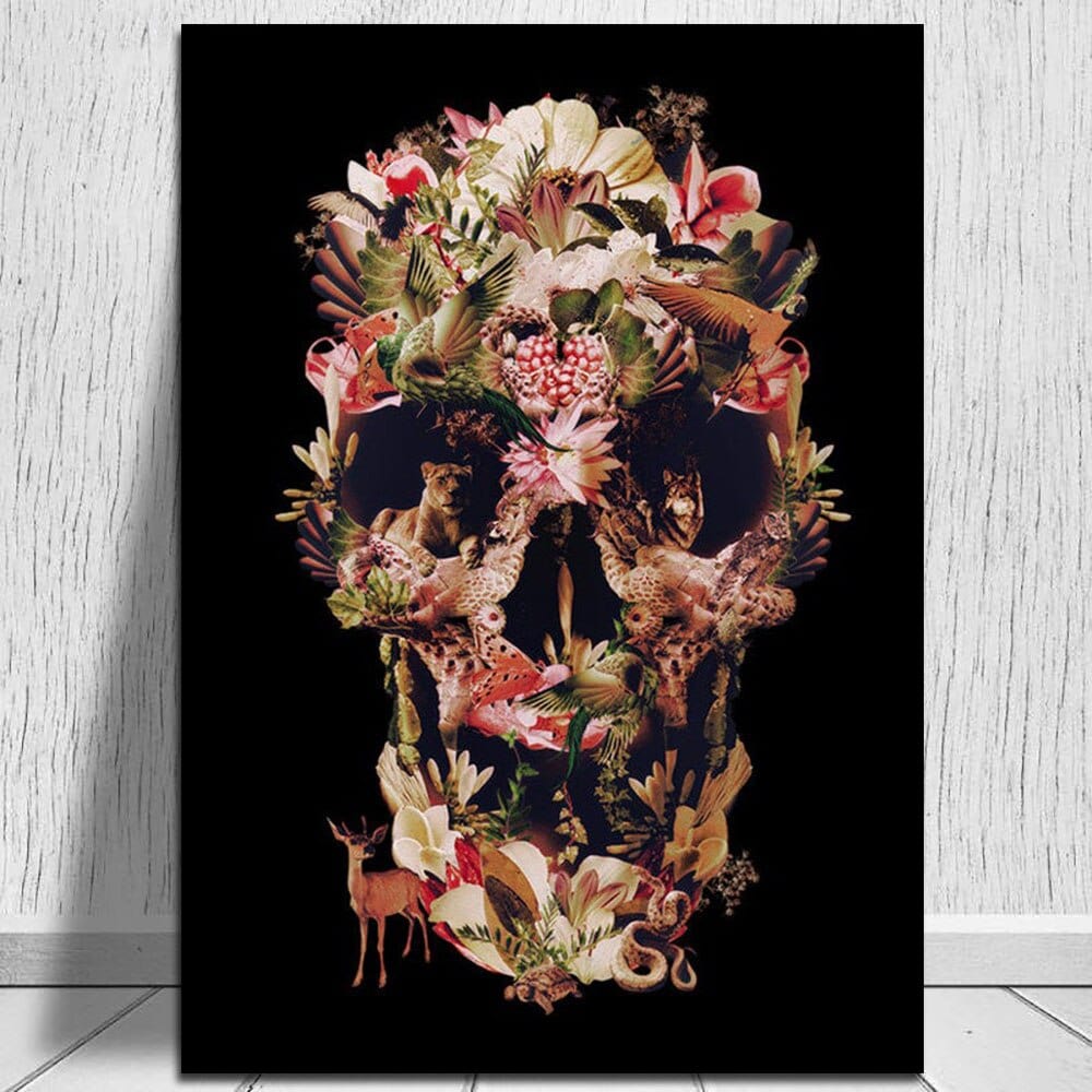 Arthia Designs - Flower Skull Canvas Art - Review