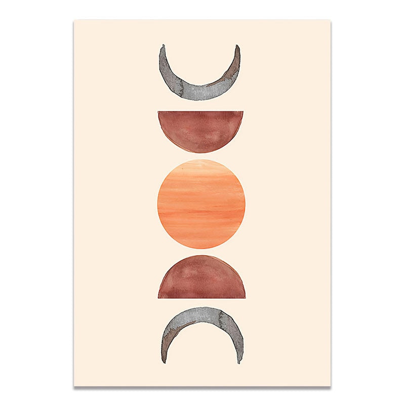 Arthia Designs - Abstract Brown Face Moon Canvas Art - Review