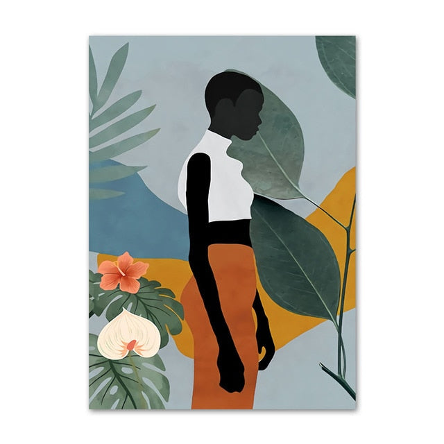 Arthia Designs - Abstract Floral African Woman Canvas Art - Review