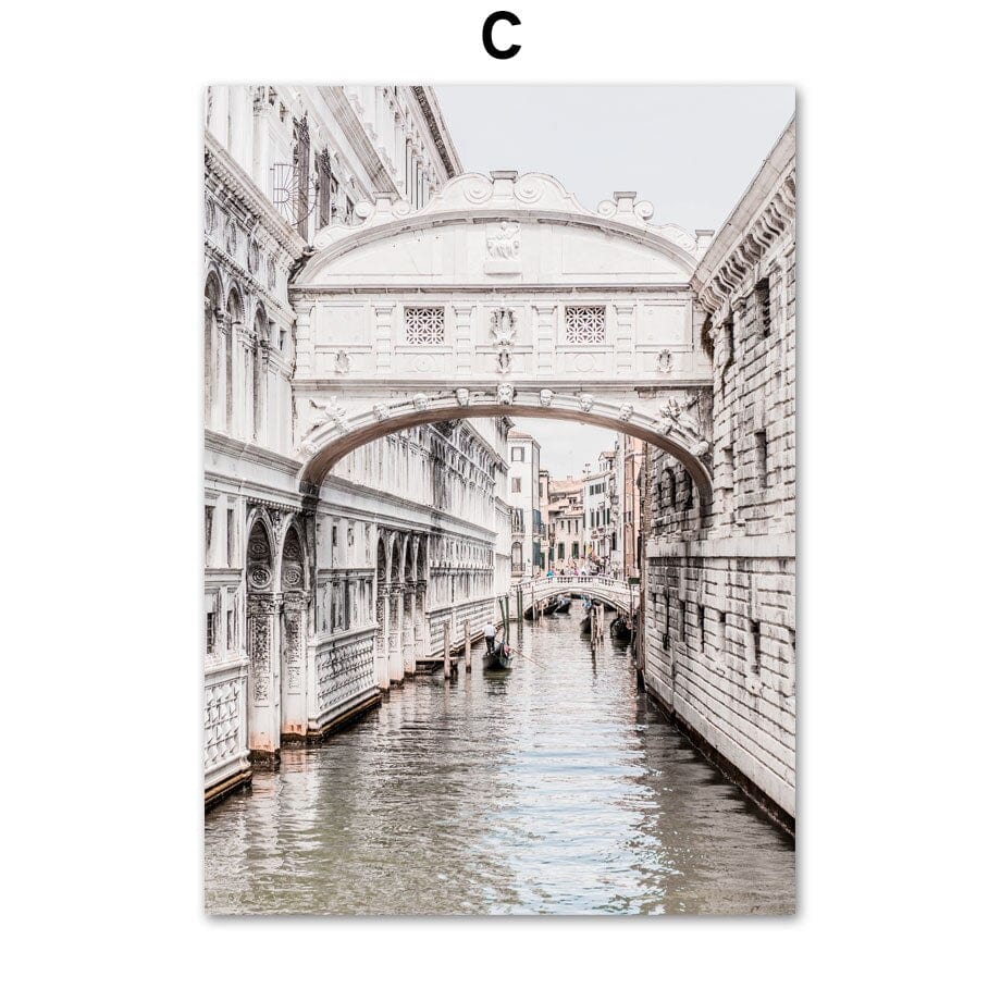 Arthia Designs - Venice Bridge Castle Canvas Art - Review