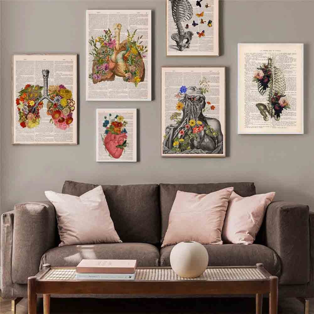 Arthia Designs - Retro Abstract Human Organs Canvas Art - Review