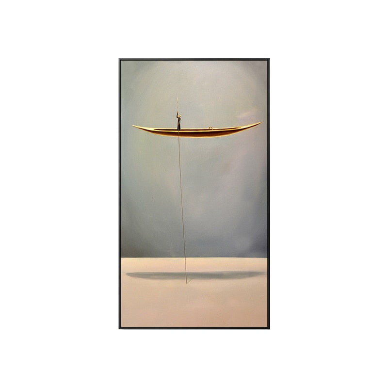 Arthia Designs - Floating Golden Boat Canvas Art - Review