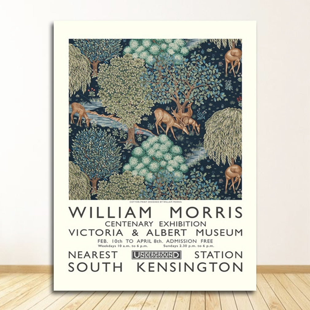 Arthia Designs - William Morris Museum Exhibition Poster Canvas Art - Review