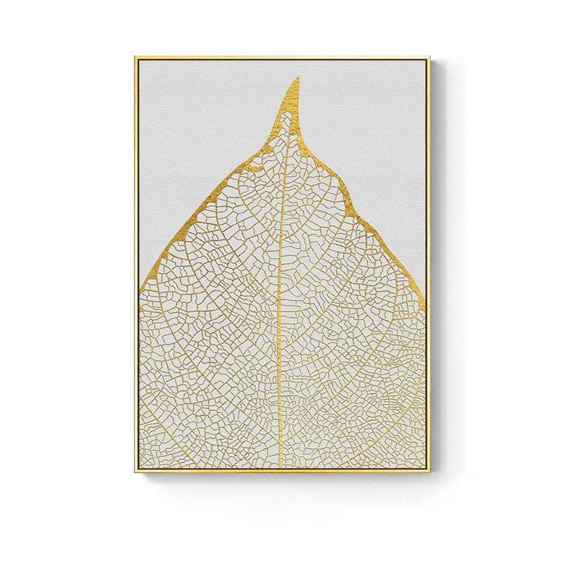 Arthia Designs - Abstract Golden Leaf Canvas Art - Review