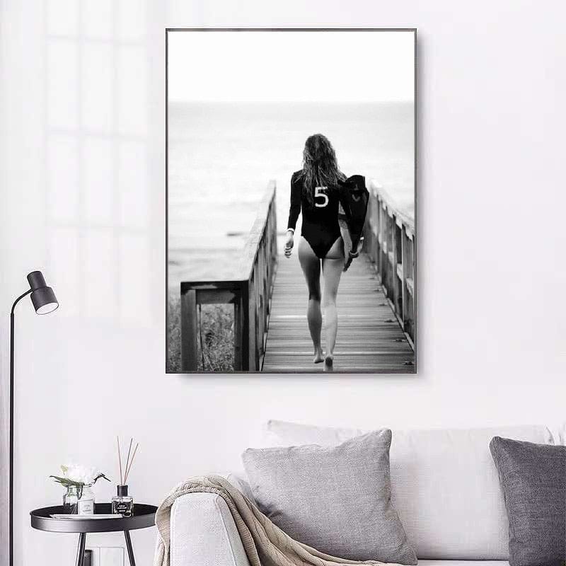 Arthia Designs - Santa Marina Bay Beach Pier Canvas Art - Review