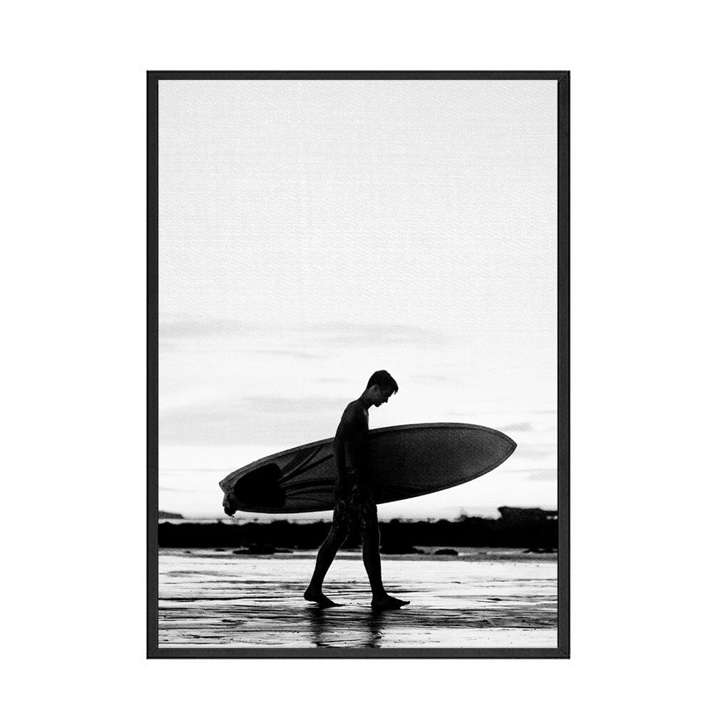 Arthia Designs - Black and White Beach View Canvas Art - Review