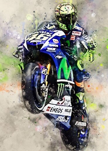 Arthia Designs - Watercolor Moto GP Canvas Art - Review