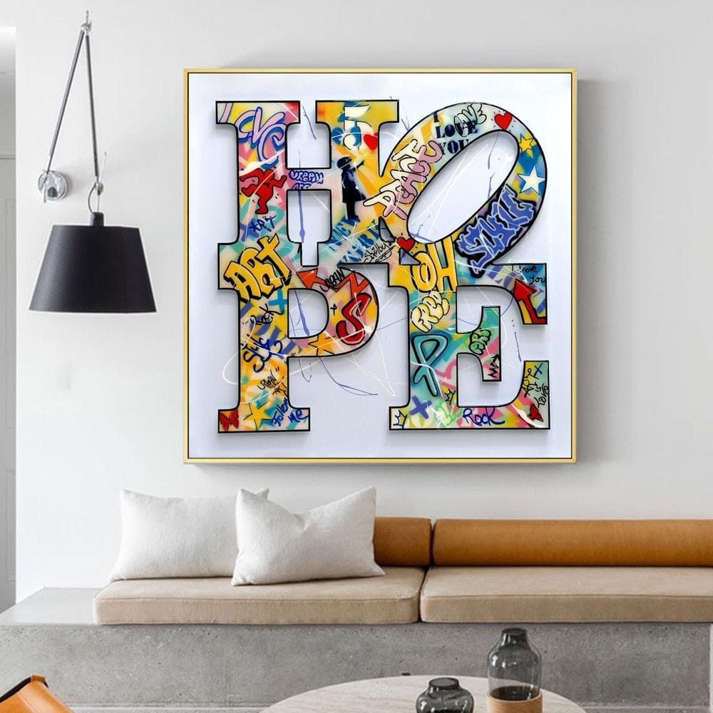 Arthia Designs - Hope and Love Graffiti Canvas Art - Review