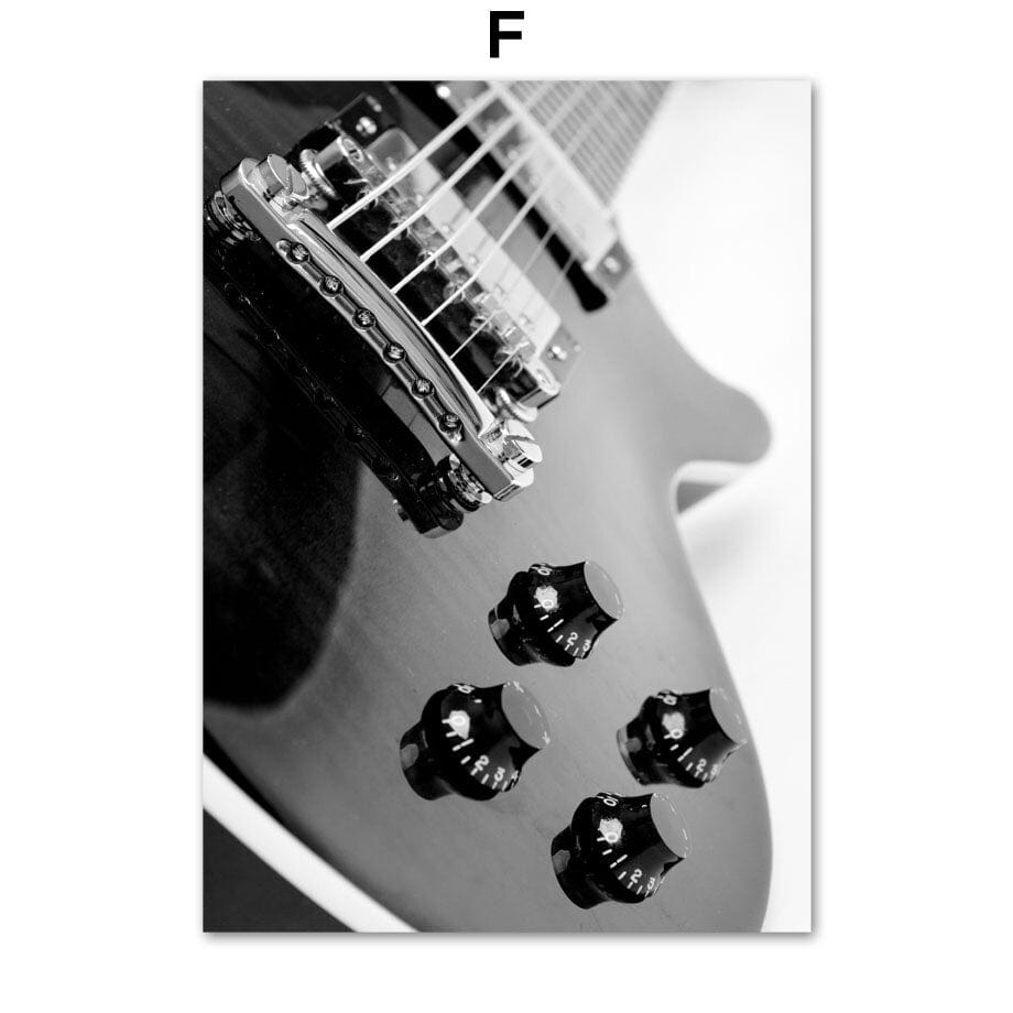 Arthia Designs - Black & White Piano Guitar Canvas Art - Review