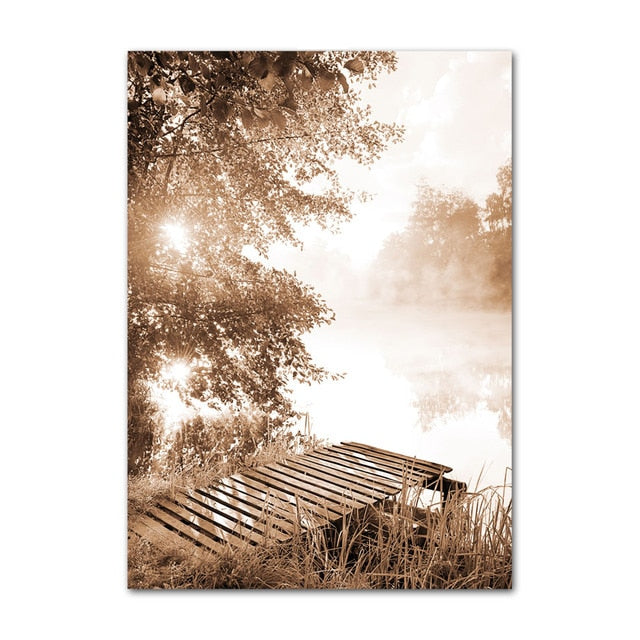 Arthia Designs - Calm Lake Dandelion Flower Canvas Art - Review