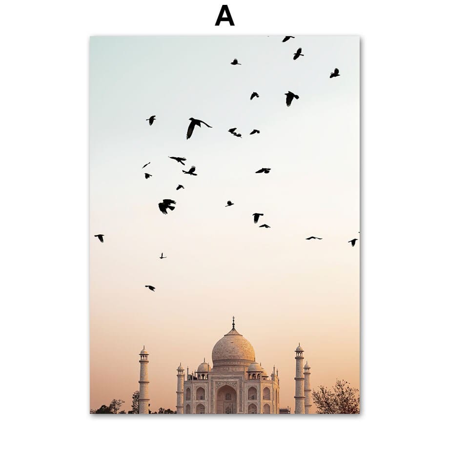 Arthia Designs - Taj Mahal Sunset Landscape Canvas Art - Review