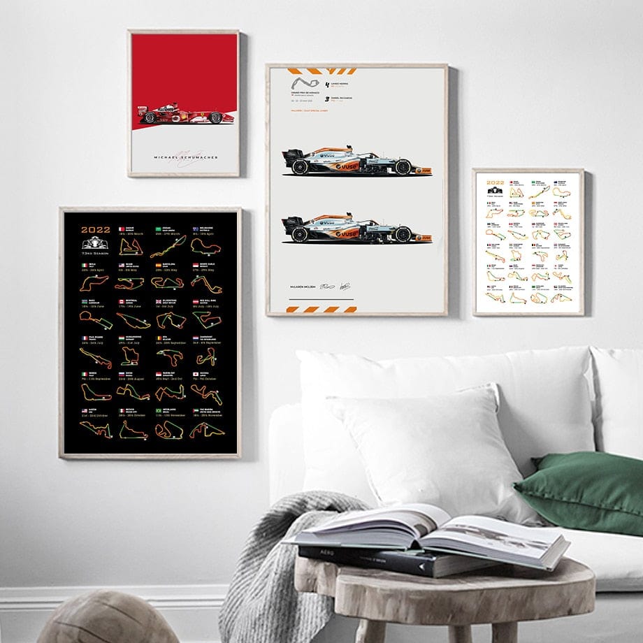 Arthia Designs - Formula One Cars Collection Canvas Art - Review