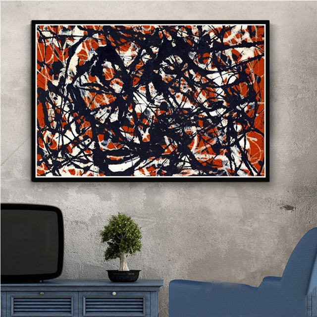 Arthia Designs - Jackson Pollock Abstract Graffiti Canvas Art - Review