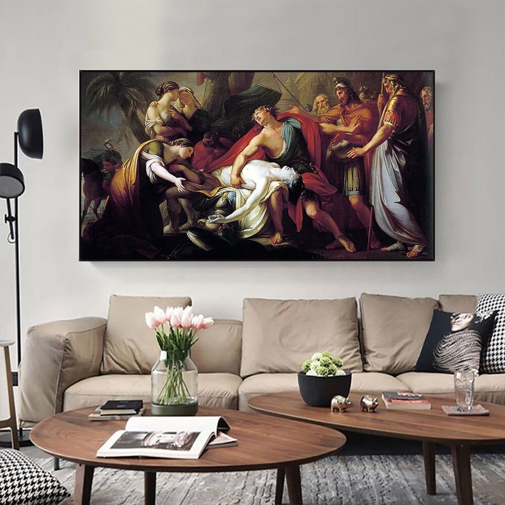 Arthia Designs - Achilles Lamenting the Death of Patroclus Canvas Art - Review