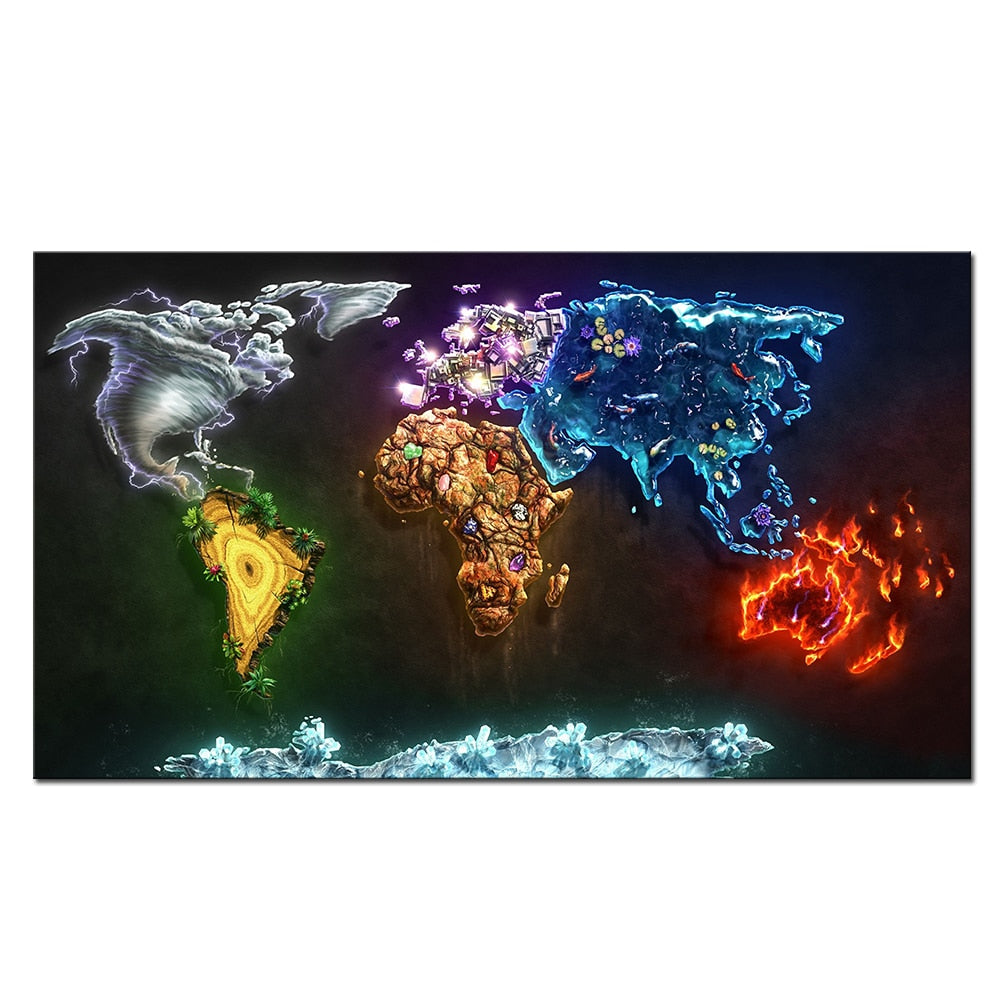 Arthia Designs - Vintage World Map Canvas Art - Review