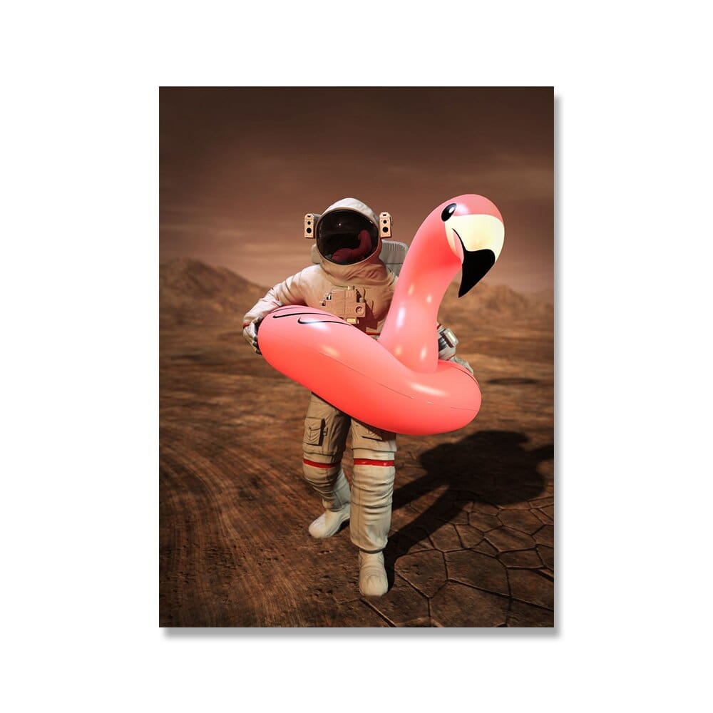 Arthia Designs - Funny Sitting Astronaut Canvas Art - Review