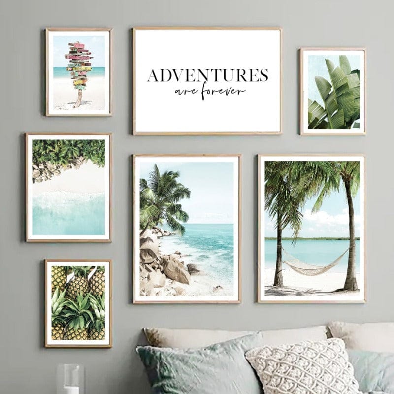 Arthia Designs - Caribbean Pineapple Beach Canvas Art - Review